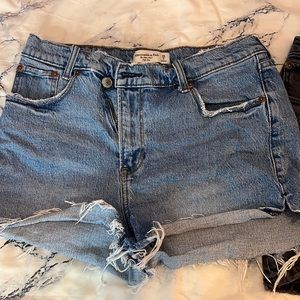 Abercrombie and fitch jean shorts
